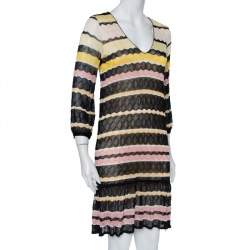Pre Owned Missoni Striped Knit Dress S