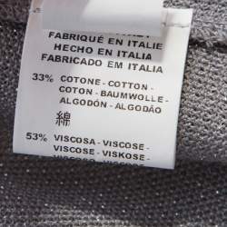 Pre Owned M Missoni Grey Knit Cardigan and Sleeveless Top Set M