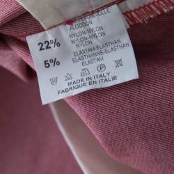 Pre Owned M Missoni Red Cotton Denim Wide Legged Jeans M 