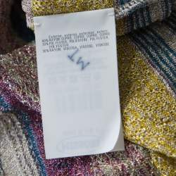Pre Owned Missoni Multicolor Patterned Lurex Knit Maxi Dress S