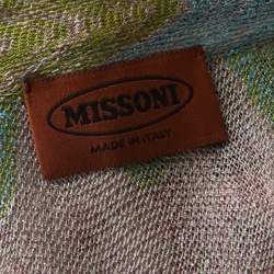 Pre Owned Missoni Multicolor Lurex Knit Open Front Cardigan S