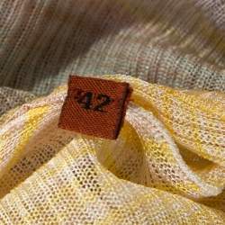 Missoni Multicolor Striped Knit Cardigan M 