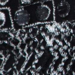 Missoni Monochrome Crochet Knit Lace Trim Fringed Cardigan L