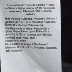 Pre Owned بنطلون ليجن أم ميزوني جيرسيه مرن أزرق كحلي M