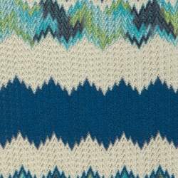Pre Owned M Missoni Multicolor Chevron Pattern Crochet Knit Maxi Skirt M