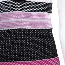Missoni Pink and Black Knit Sleeveless Dress M