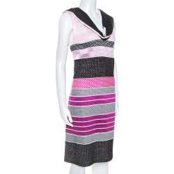 Missoni Pink and Black Knit Sleeveless Dress M