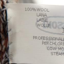 Pre Owned Missoni Brown Knit Wool Cardigan XL