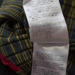 Pre Owned M Missoni Green Knit Contrast Trim Sleeveless Tank Top M