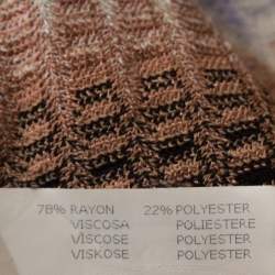 Pre Owned Missoni Multicolor Patterned Knit Belted Cardigan M