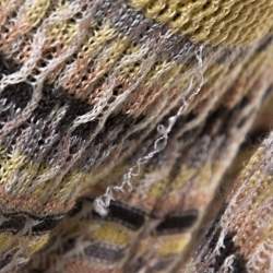 Missoni Multicolor Jacquard Eyelet Knit Cardigan M