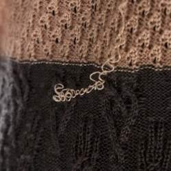 Missoni Multicolor Jacquard Eyelet Knit Cardigan M
