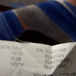 Pre Owned Missoni Muticolor Abstract Print Stretch Silk Cape Top M