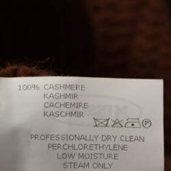 Pre Owned Missoni Brown & Purple Chunky Cashmere Knit Sweater M