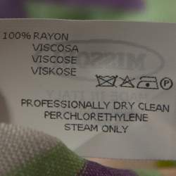 Pre Owned Missoni Mare Multicolor Chevron Knit Cover Up Mini Dress S 