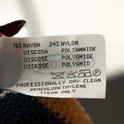 Pre Owned Missoni Multicolor Striped Rib Knit V Neck Tank Top M