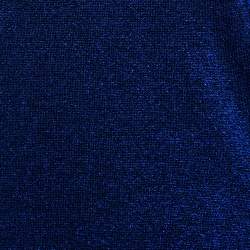 Pre Owned Missoni Blue Lurex Knit Tank Top M