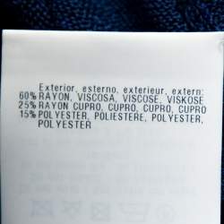 Pre Owned Missoni Blue Lurex Knit Tank Top M