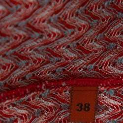 Pre Owned Missoni Mare Rust Orange Knit Beach Cover Up Jumpsuit S