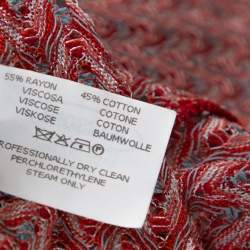 Pre Owned Missoni Mare Rust Orange Knit Beach Cover Up Jumpsuit S