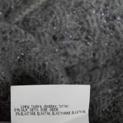 Pre Owned Missoni Silver Metallic Knit & Cashmere Sleeveless Maxi Dress S