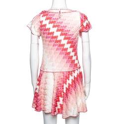 Missoni Pink Chevron Pattern Knit Dress 10 Yrs 