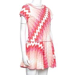 Missoni Pink Chevron Pattern Knit Dress 10 Yrs 
