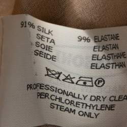 Pre Owned Missoni Multicolored Lurex Chevron Knit Fitted Dress M