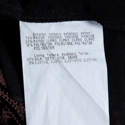 Pre Owned Missoni Multicolor Lurex Chevron Knit Maxi Skirt L