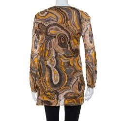Missoni Multicolor Lurex Knit Bead Embellished Tunic M