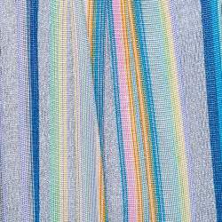 Pre Owned Missoni Multicolor Striped Fishnet Knit Shift Dress M