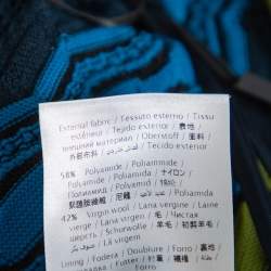 Pre Owned M Missoni Multicolor Perforated Knit Fit & Flare Midi Dress M