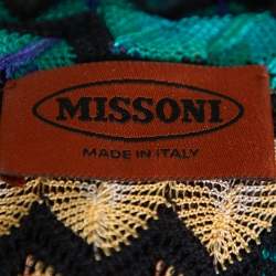 Pre Owned Missoni Multicolor Chevron Patterned Knit Sleeveless Top S