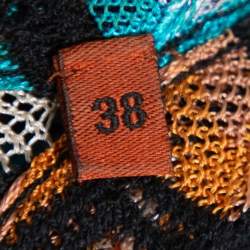 Pre Owned Missoni Multicolor Chevron Patterned Knit Sleeveless Top S