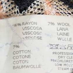 Pre Owned Missoni Multicolor Chevron Patterned Knit Sleeveless Top S