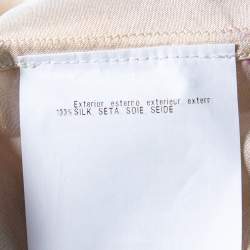 Pre Owned Missoni Cream Abstract Printed Silk Oversized Button Front Shirt S