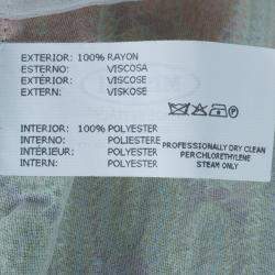 Pre Owned Missoni Wave Knit Multicolor Button Down Long Cardigan M