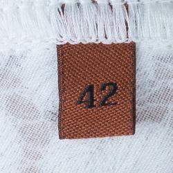 Pre Owned Missoni Wave Knit Multicolor Button Down Long Cardigan M