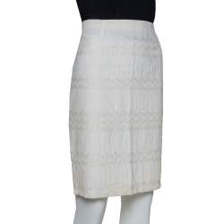 Missoni Cream Lace Mini Skirt M