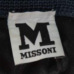 Pre Owned M Missoni Multicolor Wave Knit Maxi Skirt M