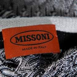 Pre Owned Missoni Monochrome Knit Top L