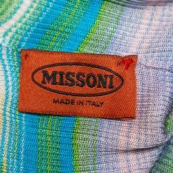 Pre Owned Missoni Multicolor Striped Knit Tank Top S