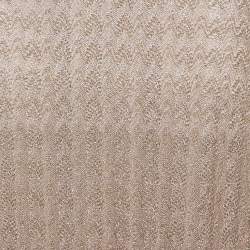 Pre Owned Missoni Beige Lurex Knit Ombre Effect Maxi Skirt L