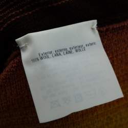 Pre Owned Missoni Multicolor Striped Wool Overlay Detail Oversized Cardigan S