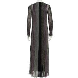 Pre Owned Missoni Multicolor Striped Lurex Knit Maxi Dress S