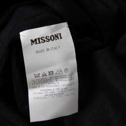 Pre Owned Missoni Multicolor Striped Lurex Knit Maxi Dress S