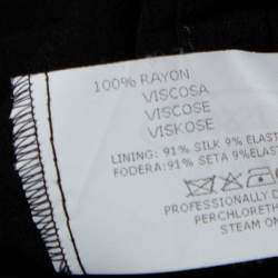 Pre Owned Missoni Multicolour Patterned Knit Overlay Detail Belted Maxi Dress S