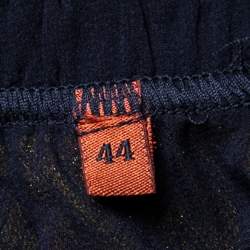 Pre Owned Missoni Multicolor Lurex Zig Zag Knit Palazzo Pants M