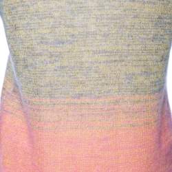 Pre Owned Missoni Multicolored Ombre Alpaca Knit Long Sleeve Jumper L