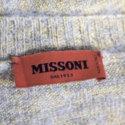 Pre Owned Missoni Multicolored Ombre Alpaca Knit Long Sleeve Jumper L